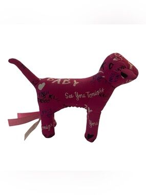 Victoria's Secret Pink Scripted Dog Plush